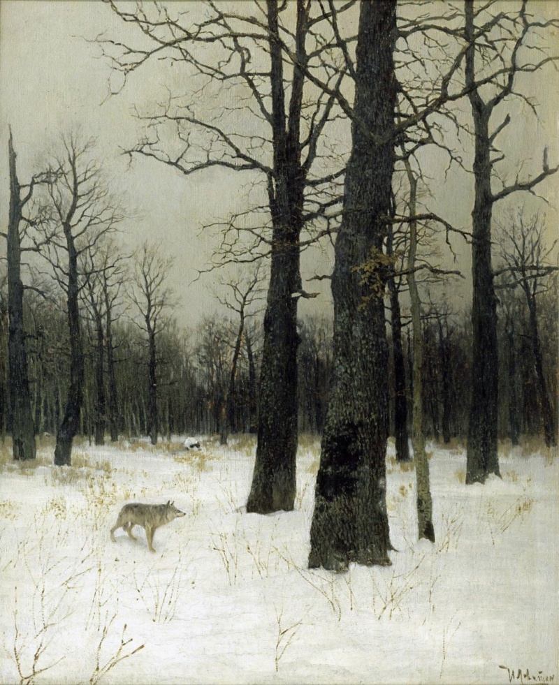 История одной картины: «Зимой в лесу», Исаак Левитан (1885) Phot1794