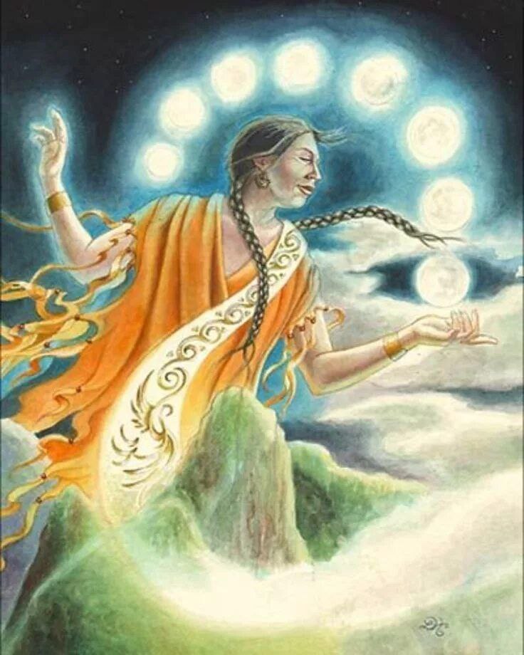 Мама Килья — также известная как "Мать Луна" — почитаемое божество в мифологии инков, символ плодородия и женственности. Phot1837