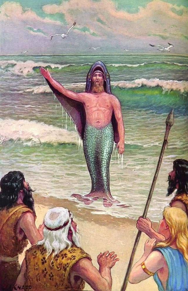 Оаннес – герой с рыбьей головой и телом Phot1942