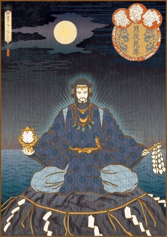 Цукиёми (Цукуёми) Бог Луны, управляющий ночью, приливами и отливами.  Phot2027