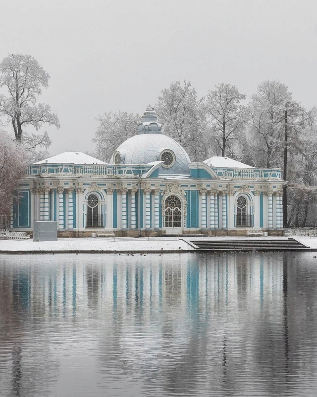 Первый снег в Екатерининском парке Царского Села Photo821