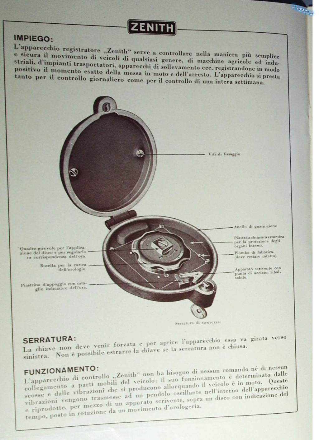 Montre de contrôle Zenith 300010