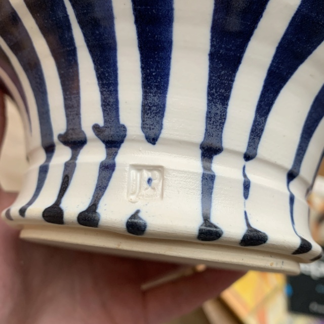 Blue White Ceramic Bowl With JP Mark ID Help Img_2612