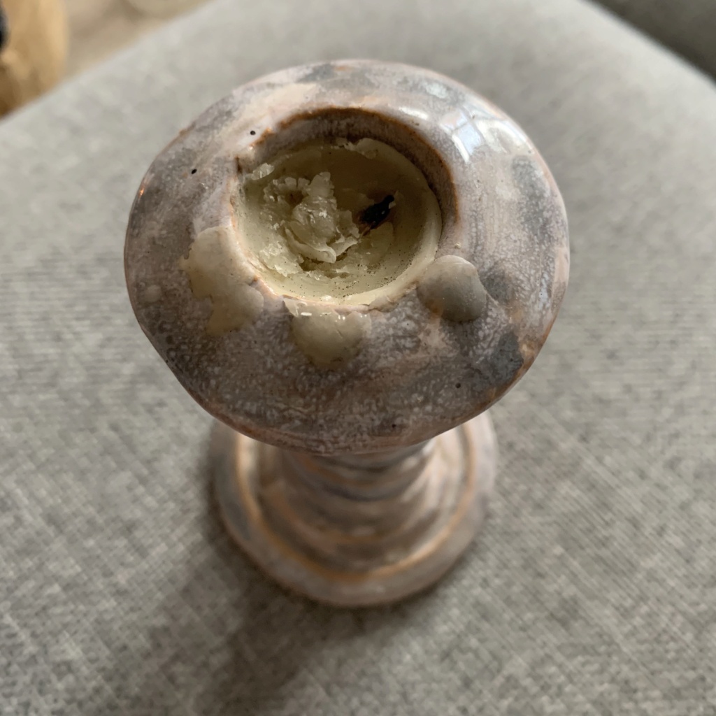 ID Request for Ceramic Twisted Candle Stick Holder "K" Mark Img_7516