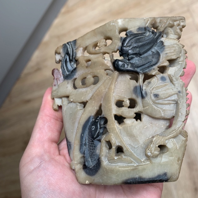 Carved Stone ornament - Qingtian soapstone  Img_9414