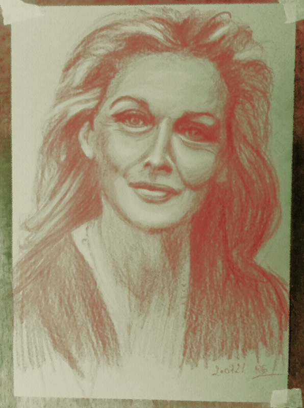 Portrait crayon pastel gras Dessi130