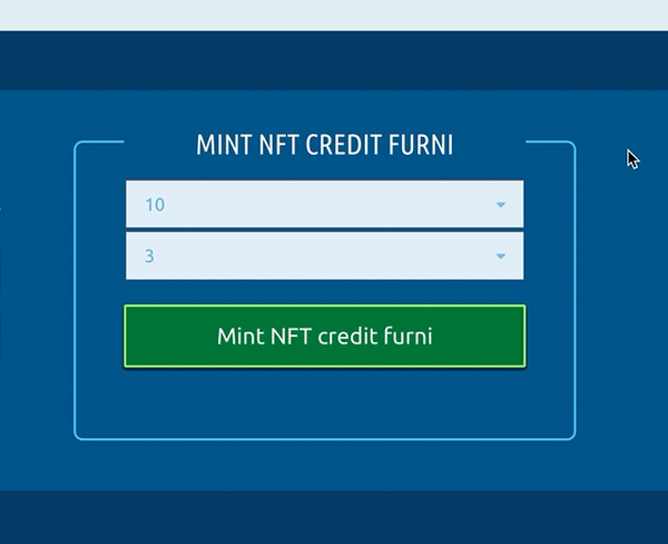 Coniare più furni di credito NFT alla volta Nft_cr10