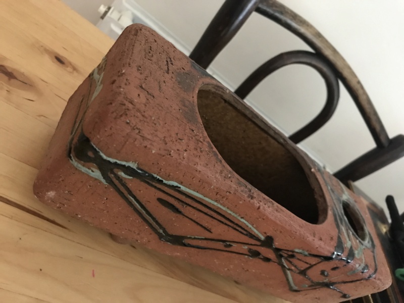 Unusual double vessel-not sure what it is-has makers mark. Help! Img-9525