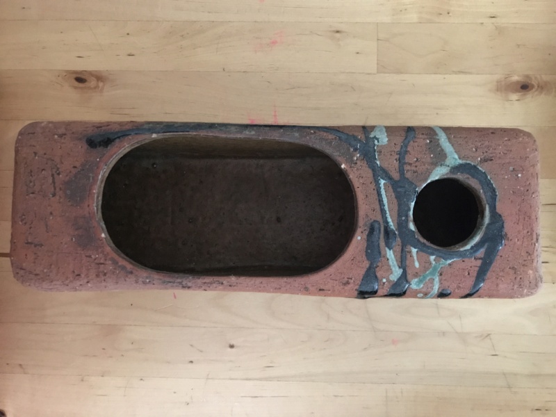 Unusual double vessel-not sure what it is-has makers mark. Help! Img-9526