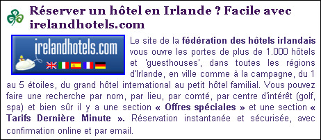 Special Irlande - Informations Hotel_10
