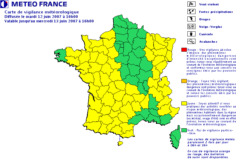 vigilance météo france du 12/06/07 Fr25