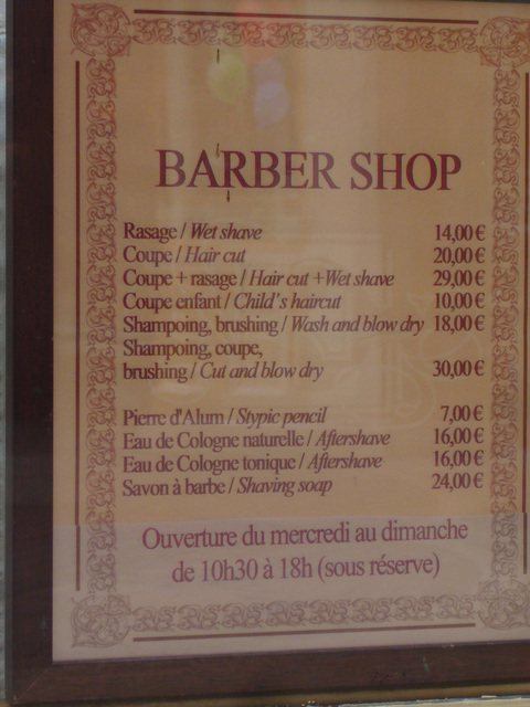  Dapper Dan's Hair Cuts - Le barbier de Main Street P1050810