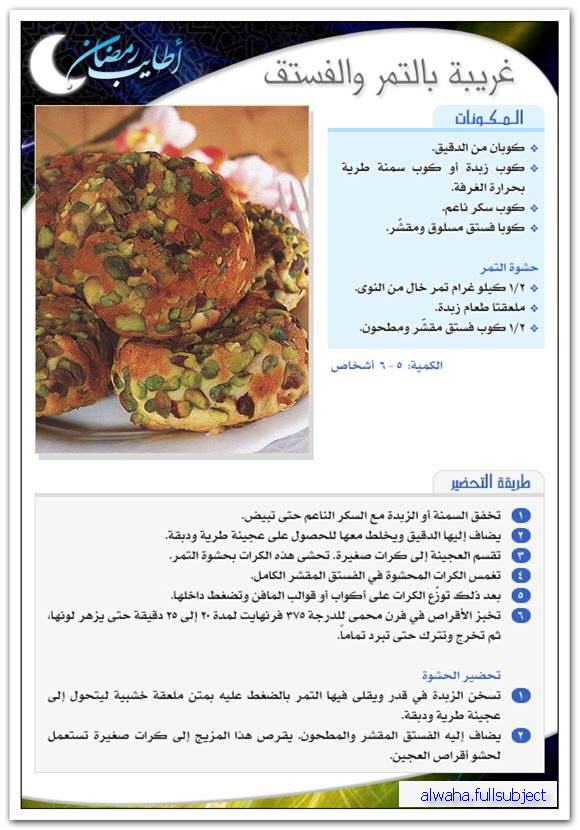 أطباق رمضانية : غريبة بالتمر و الفستق Image614