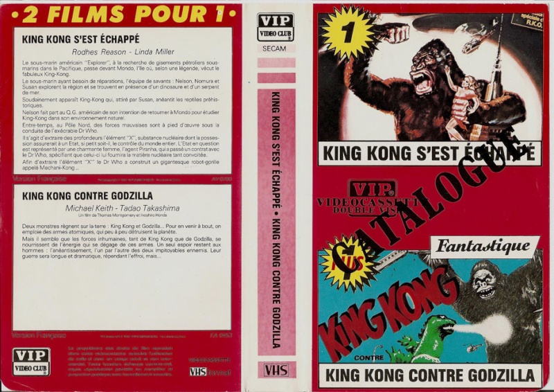 recherche VHS originale de plusieurs godzilla Jaquet11