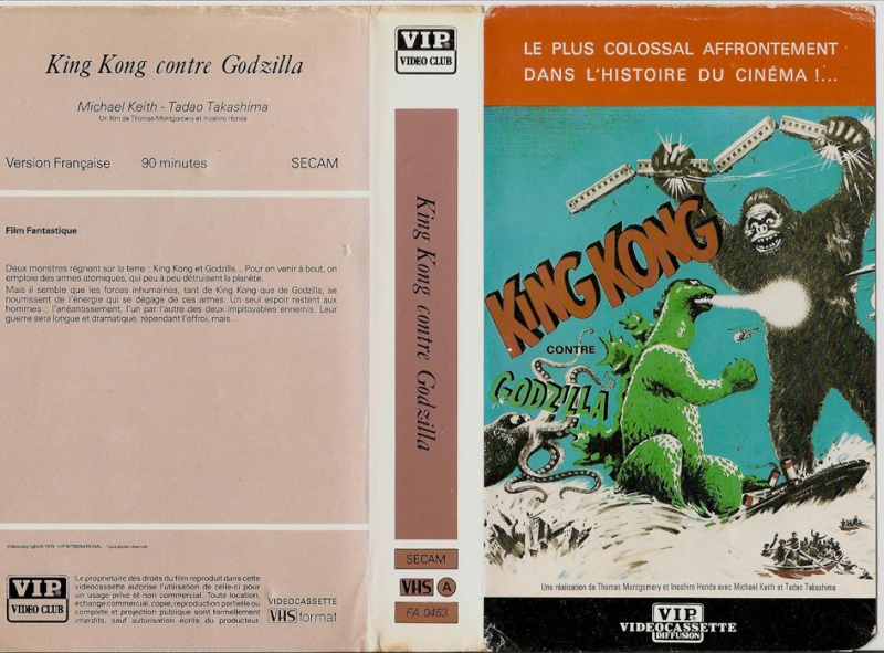 recherche VHS originale de plusieurs godzilla Jaquet12