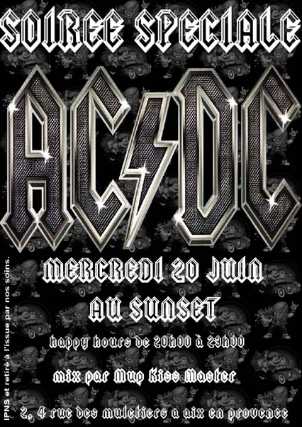 Soire spciale AC-DC et Rock'n Roll le 20 juin Affich11