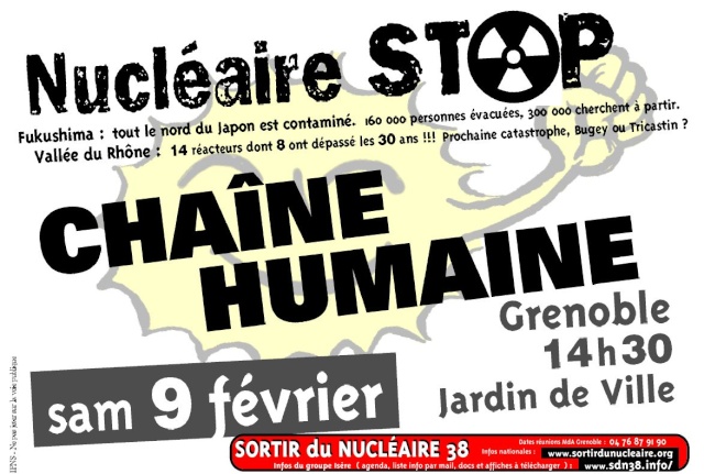 chaîne humaine contre le nucléaire à Grenoble Sdn3811