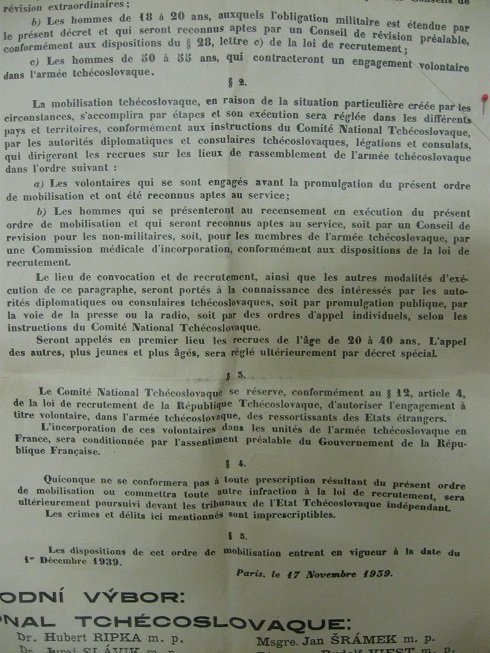 Affiches pour la constitution de l'Armée Tchécoslovaque en France Img_4637