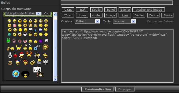 [tutorial] Insrer une vido  partir de Youtube Youtub15