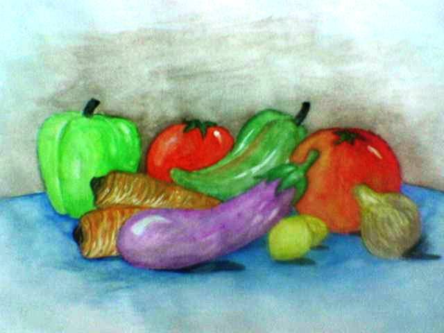 فاكهة و خضروات بالألوان المائية Image114