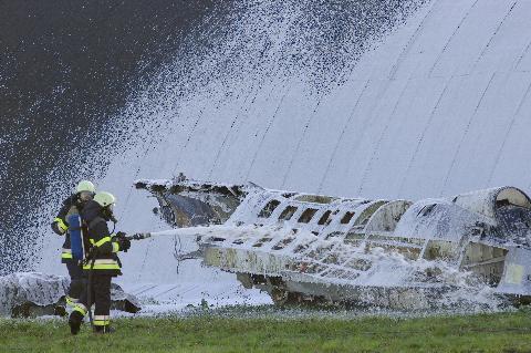 Exercice de catastrophe aérienne à Beauvechain (15 octobre 2009) Showpr10