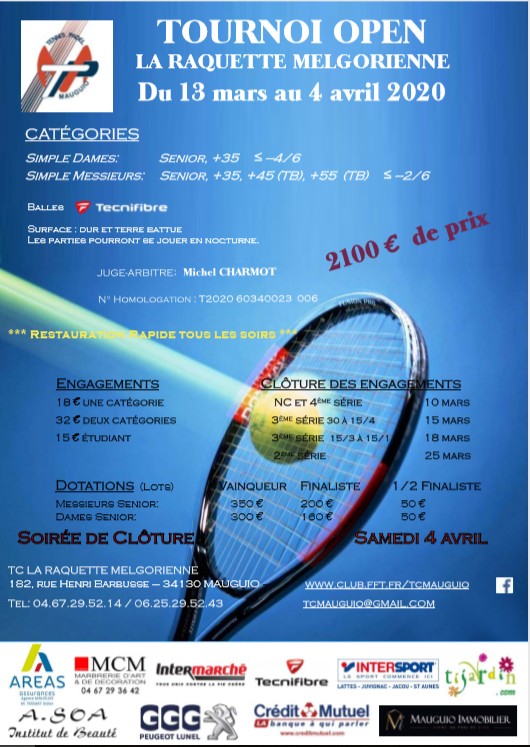 AFFICHES TOURNOIS SAISON 2020 Maugui11