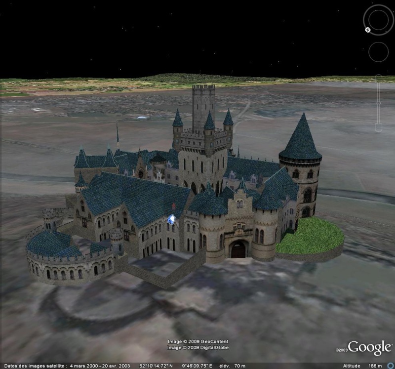 Châteaux et palais d'Europe en 3D [fichier KML pour Google Earth] Cast11