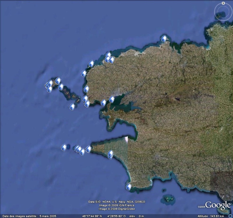 Phares du Finistère en 3D - Bretagne - France [fichier KML pour Google Earth] Phares10