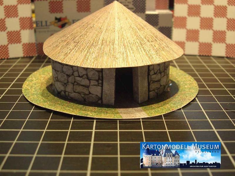 Baubericht Steinzeithütte ein Download bei Zippy´s Card Models© K800_b21