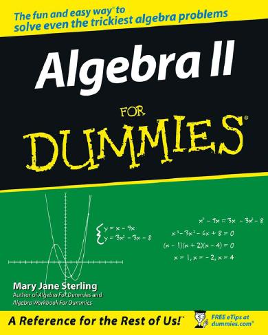 سلسلة كتب For dummies في جميع المجالات الهندسية Algebr10