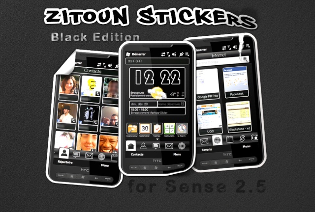 [THEME SENSE2.5] Zitoun Black Stickers Prasen12