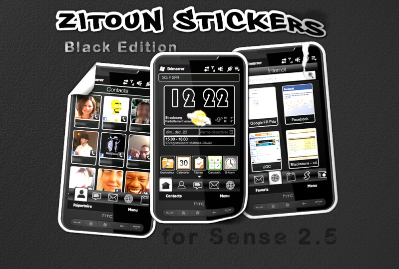 [THEME SENSE2.5] Zitoun Black Stickers Prasen13