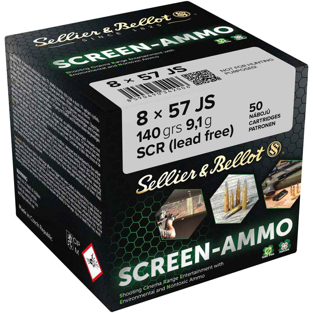 Cartouches ciné tir Screen-Ammo 8x57 IS FMJ zinc 140 grs. Server10