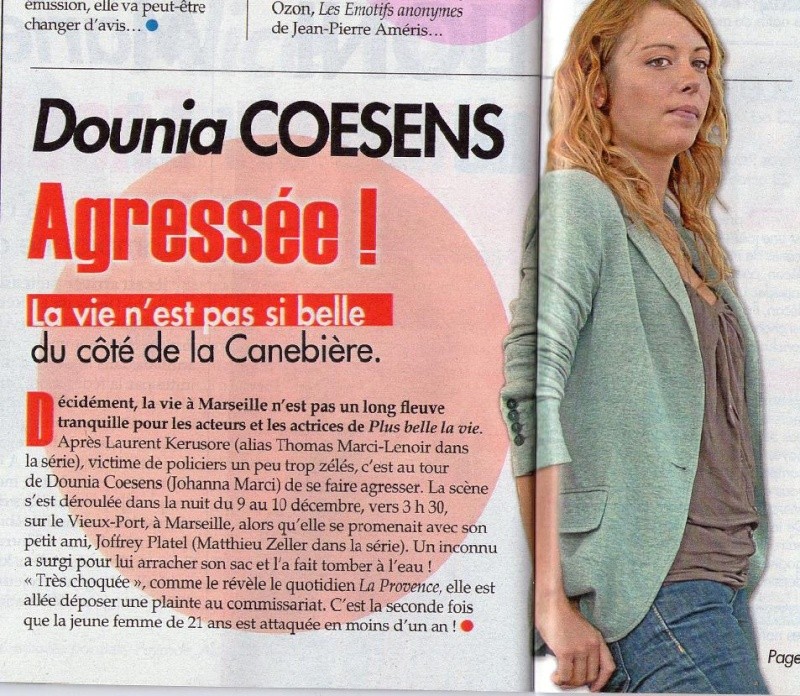 Dounia Coesens (Johanna), agressée, tombe dans le port Dounia10