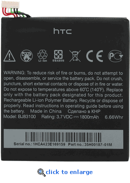 HTC One X battery BJ83100 PA-X085 Pa-x0810