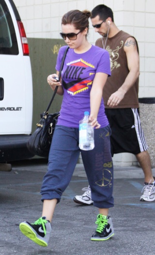 Ashley Tisdale Leaving Her Gym 832