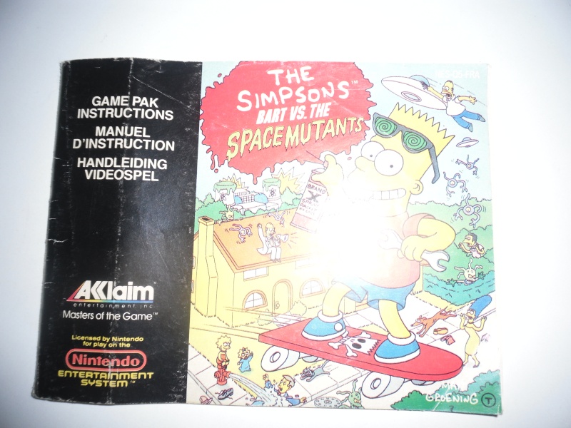 [RECH] Notice du jeu Simpson Bart vs The Space mutans en FR Sam_2410
