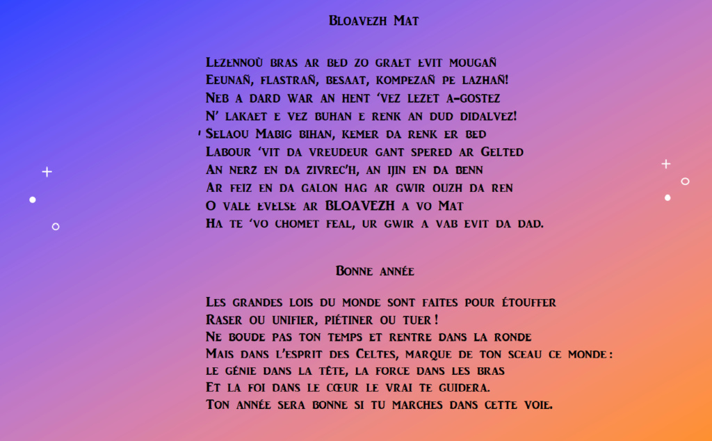 En Breton Bloavezh Mat (Bonne année) Bloave10