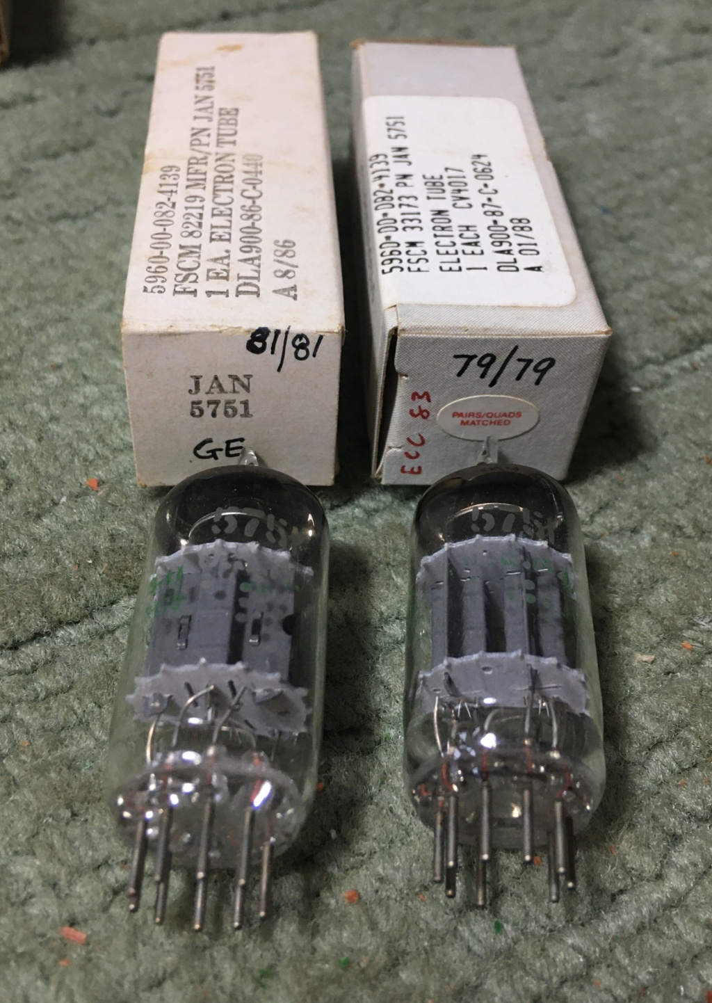 GE JAN-5751 tubes NOS Ge_57510