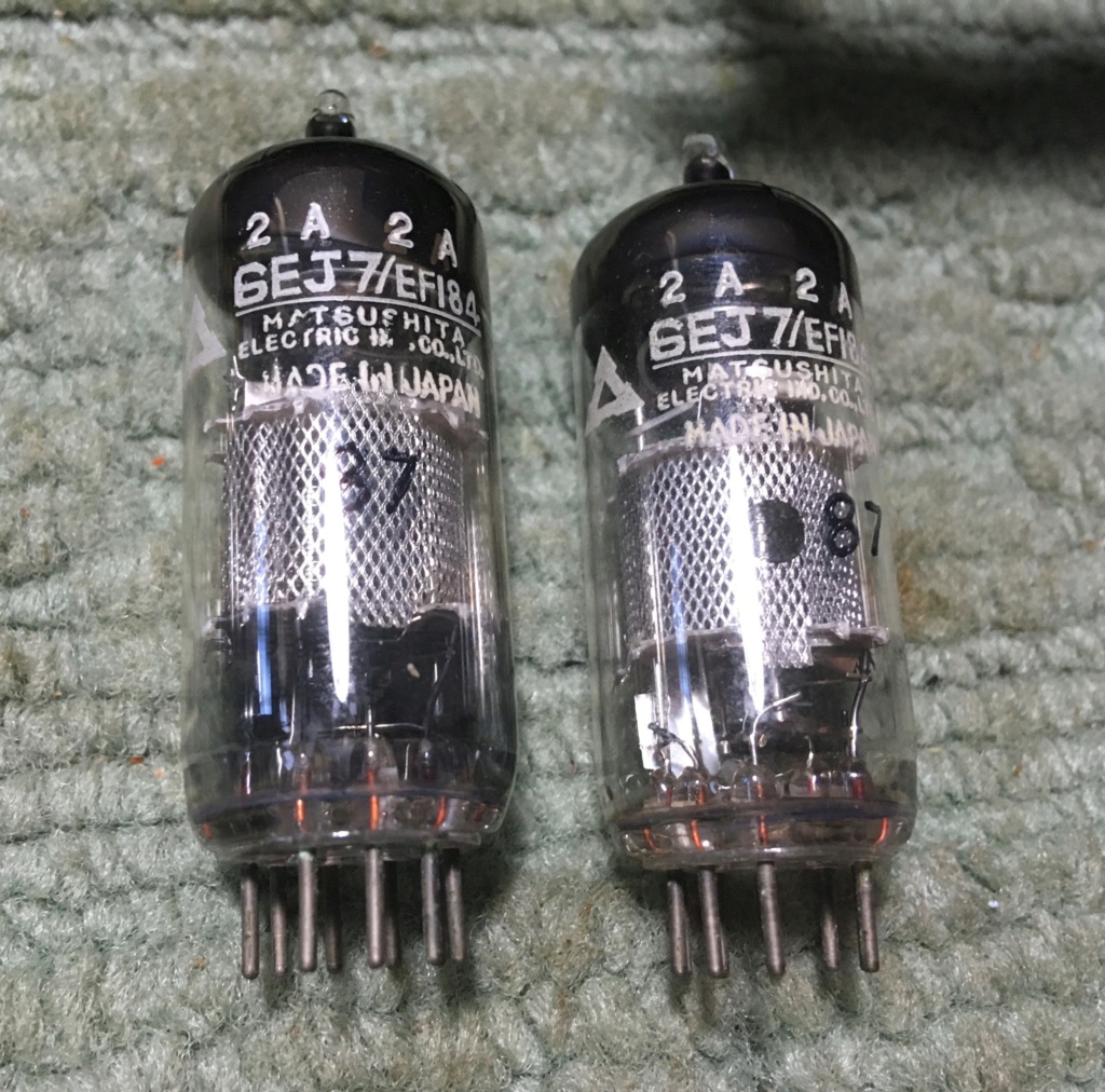 Matsushita 6EJ7 tubes used Masush12