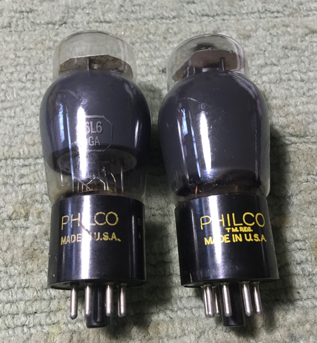 Philco 6L6GA tubes used Philco10