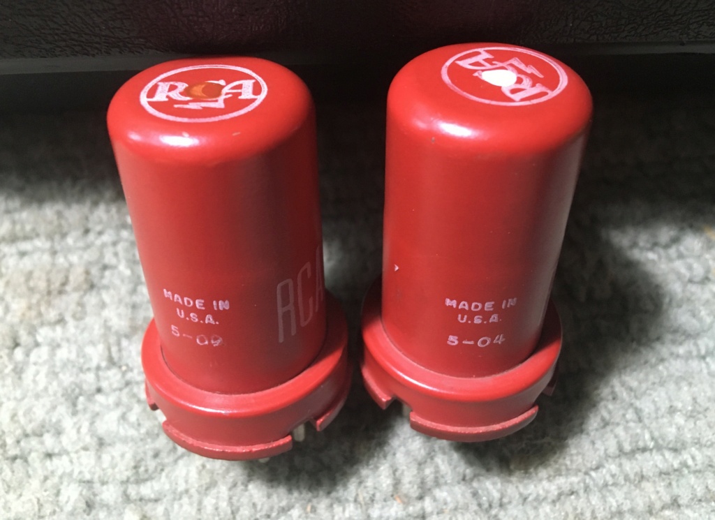 RCA 5693 / Red Premium 6SJ7 Vacuum Tube NOS (sold) Rca_5612
