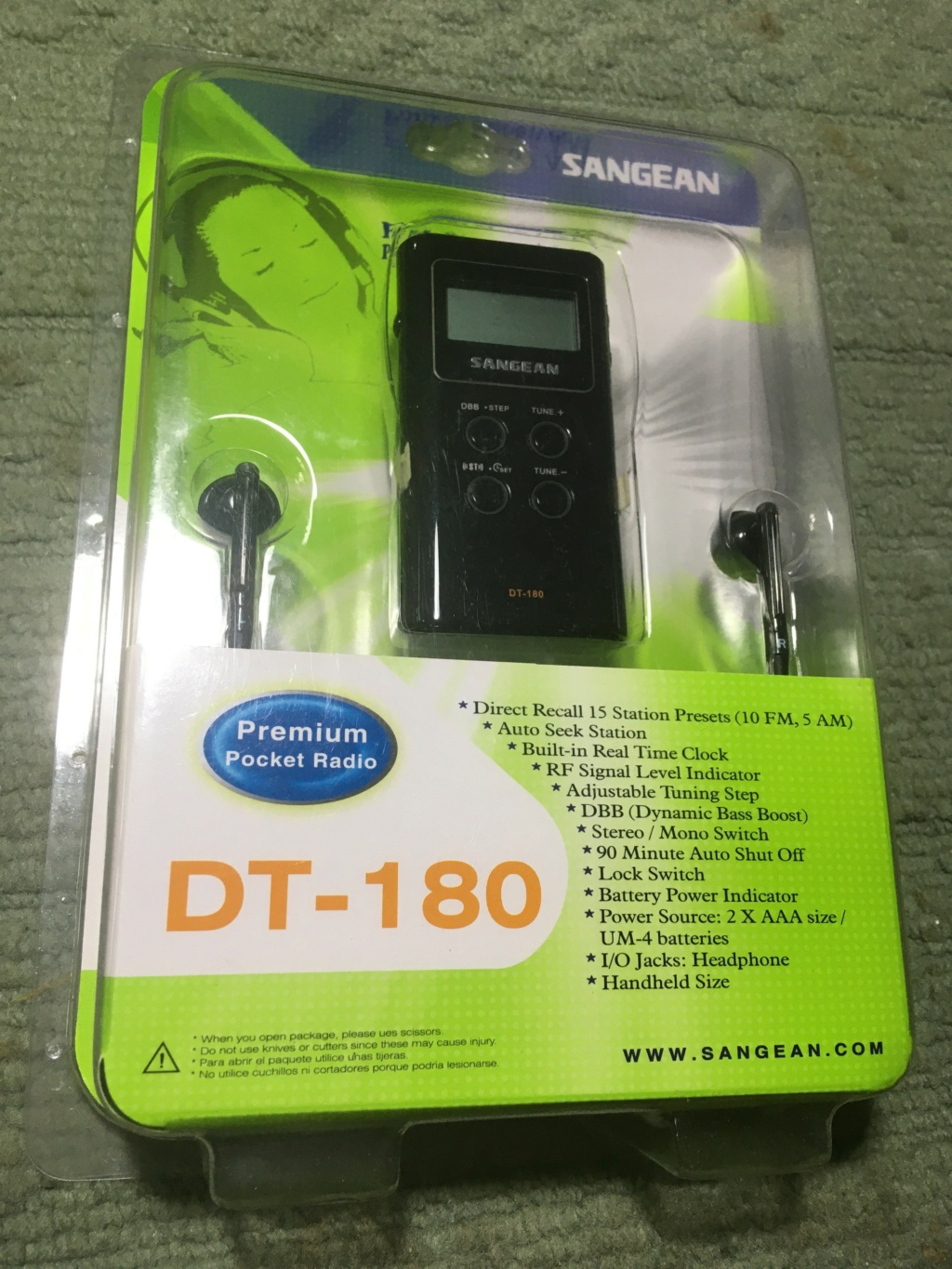 Sangean DT-180 Premium Pocket Radio NOS (price reduced) Sangea10