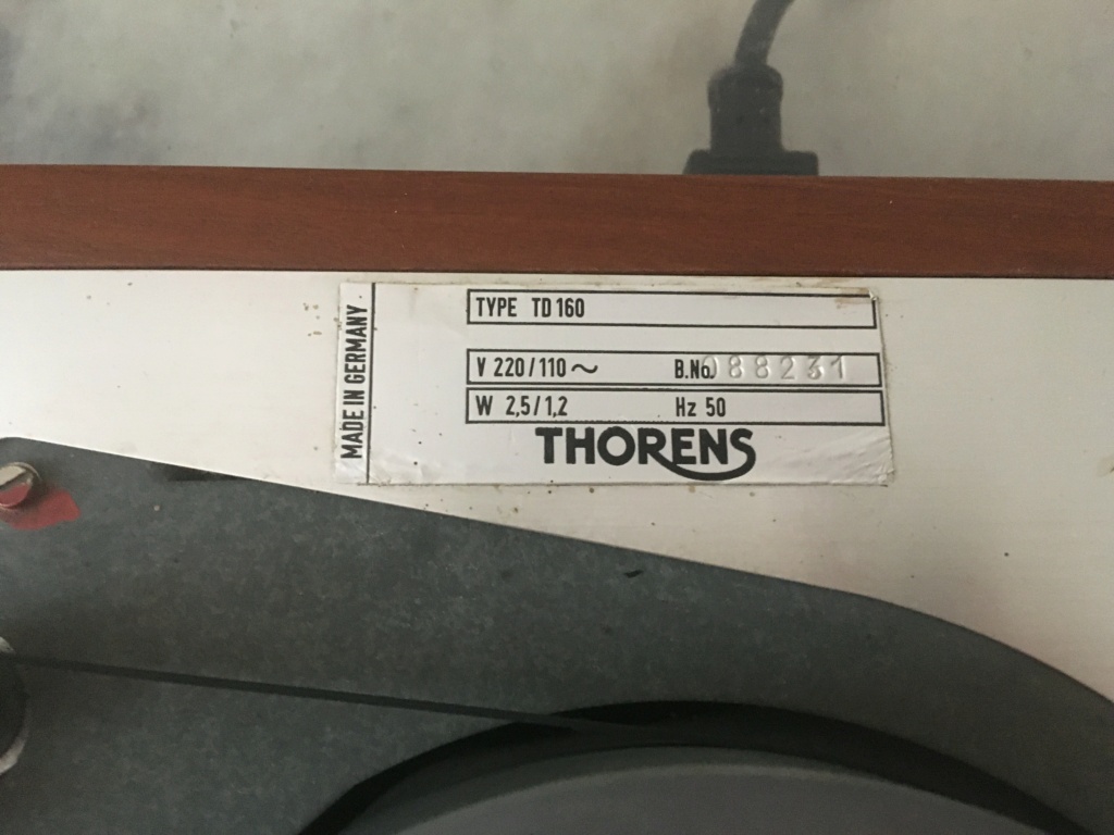 Thorens TD160 Turntable (sold) Thoren18