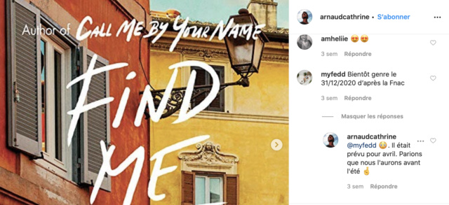 Find me : la suite de Call me by your name d'André Aciman Captur12