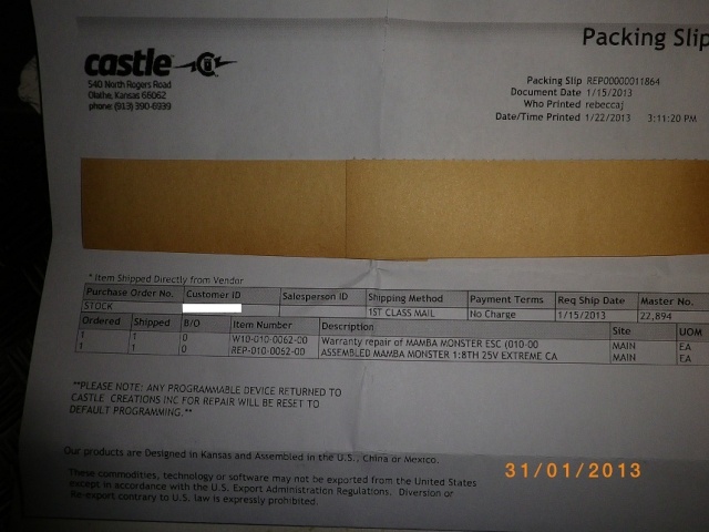 ESC MMM garantie ou pas une fois waterproof ? 221