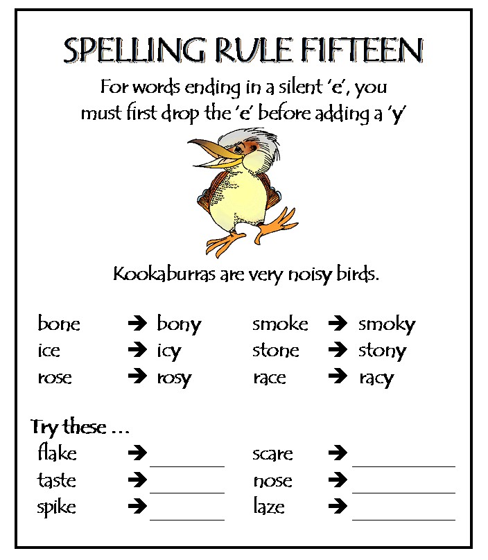 spelling - SPELLING RULES Spelli19