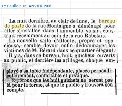 Bureaux et Oblitérations de Paris entre 1900 et 1910 Mo210