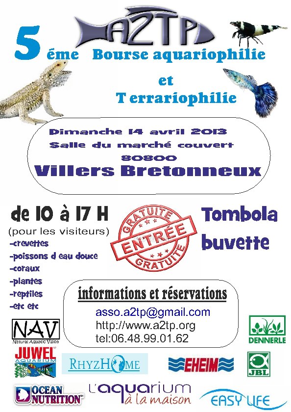 Bourse aquariophilie et terrariophilie à Villers Bretonneux [entrée gratuite] Bourse10