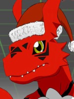 Noël, magasins et Digimon Guilmo10